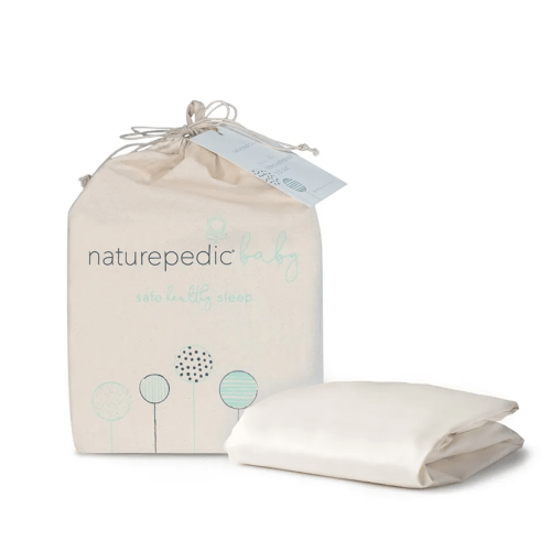 Organic Sateen Crib Sheets - White