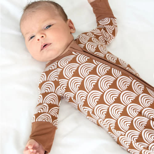 Rust Rainbows Zippy - Little Sleepies - 3-6 Mos