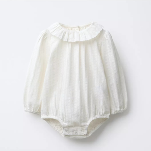 EMBROIDERED FAGOTING BODYSUIT - Ecru | ZARA United States