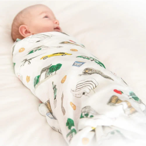 New York City Baby Muslin Swaddle Blanket: Shop Now – Little Hometown