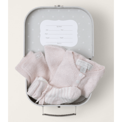 Barefoot Dreams CozyChic Girls Heirloom Newborn Set (Pink)