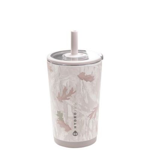 HydroJug Everyday Tumbler – Ceramic-Lined Insulated Tumbler with Straw and Soft-Touch Lid, Cup Holder Friendly – 14 oz, Camo