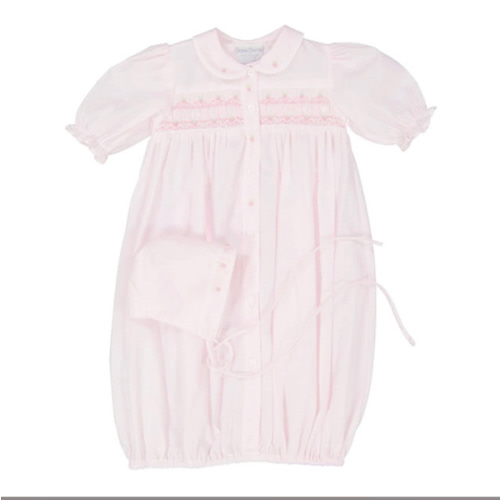 Ribbon Smocked Take Me Home Gown with Hat | Feltman Brothers