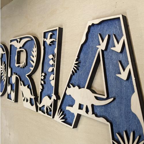 Dinosaur Nursery Letters, Name Sign, Dinosaur Themed Letters, Kid's Nursery Decor