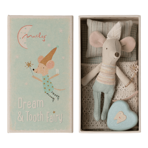 Tooth Fairy Mouse, Little Brother in Match Box - Maileg USA