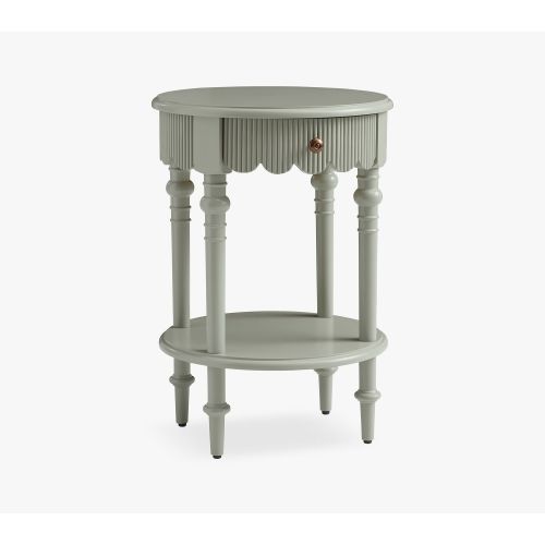 Chris Loves Julia Scallop Side Table (16")