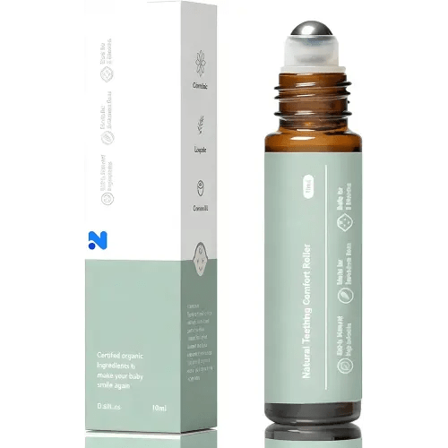 Teething Roller - Natural Teething Oil Roller with Gentle Essential Oils | The-Go Teething Rollers for Easy Application (1 pc)