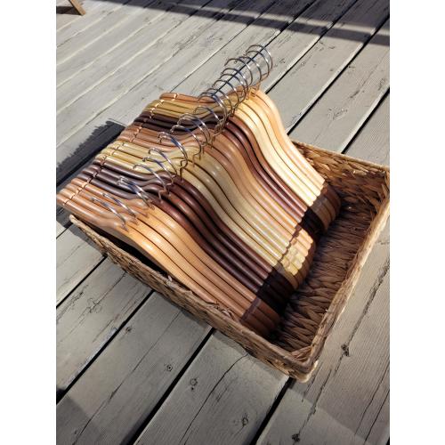 Premium Wooden Hangers, Set of 10 Hand Crafted Wood Hangers, Hangers & Clothing storage, Closet organizer, Coat Hangers, Shirt Hangers