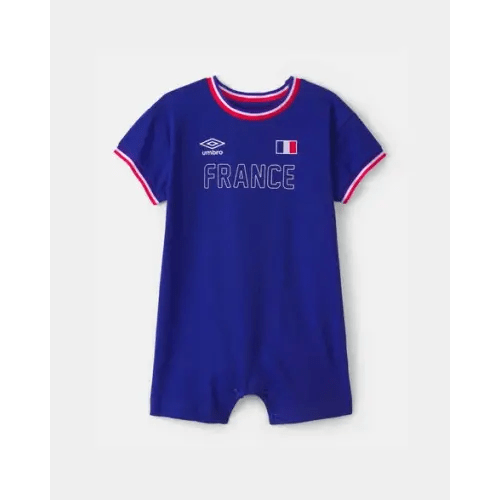 Baby Umbro France Soccer Romper - Blue/Red/White | Carter's