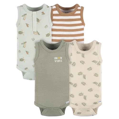 Gerber Baby Boys Multi-Pack Sleeveless Onesies Bodysuit