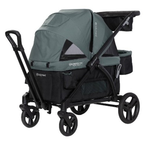Baby Trend Navigator PRO 2-in-1 Stroller Wagon - Dash Sage: All-Terrain Tires, Canopy, 3-Point Harness, Rubber Tires