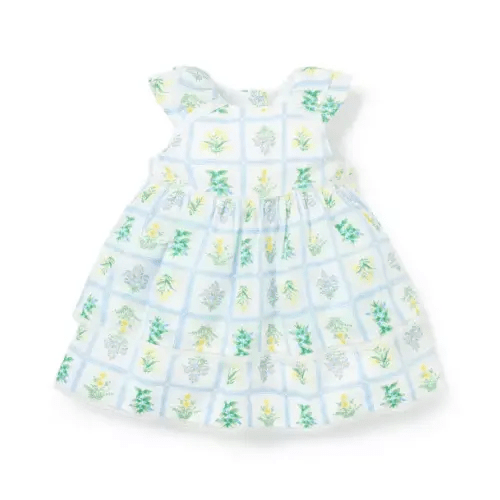 Baby White Floral Baby Floral Lace Trim Dress by Janie and Jack