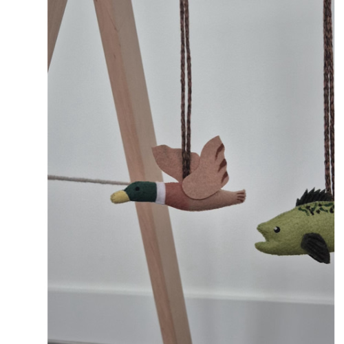 Hunting Baby Play Gym, Woodland and Fishing Nursery Decor, Custom Hunting Dog