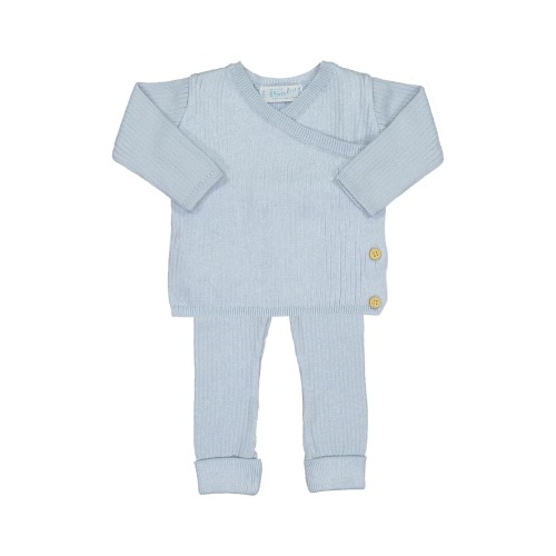 Knit Wrap Sweater & Pants Set