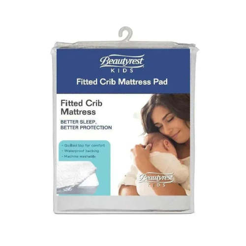 Delta Children - Fitted Crib Mattress Pad, White