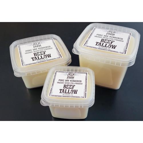 Pure, Dry-Rendered, Organic, Grass-Fed/Finished Tallow