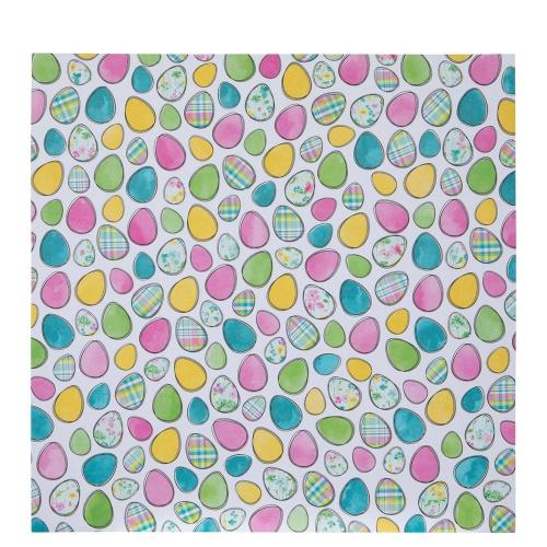 Doodle Easter Eggs Scrapbook Paper - 12" x 12"
