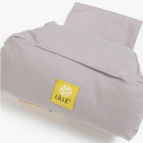LÍLLÉbaby Ergonomic Washable Infant Pillow for Baby Carrier, Grey