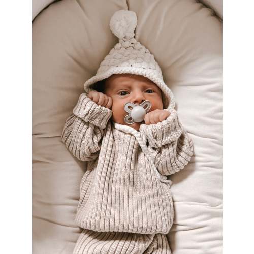 Chunky Rib Pullover - Beige