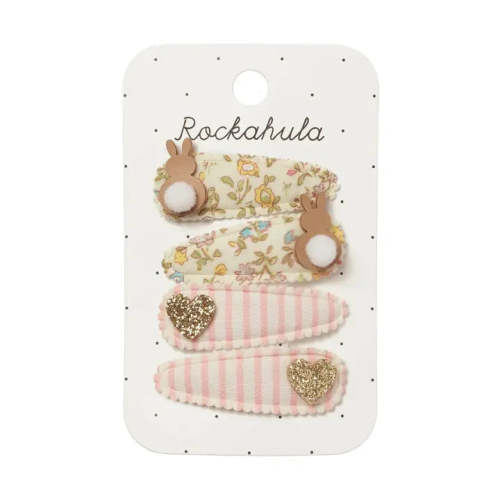 Petal Bunny Fabric Clip Set | Rockahula Kids