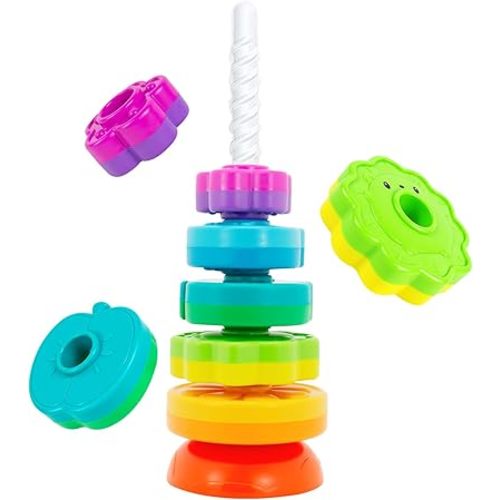 Spinning Stacking Toys for Babies 12+ Month Ring Stacker Stacking for Toddlers 1-3 Montessori Toys,Educational Learning Sensory Toy for Kids Easter Christmas Birthday Present for Baby