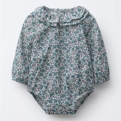 PAISLEY FLORAL BODYSUIT - Bluish | ZARA United States