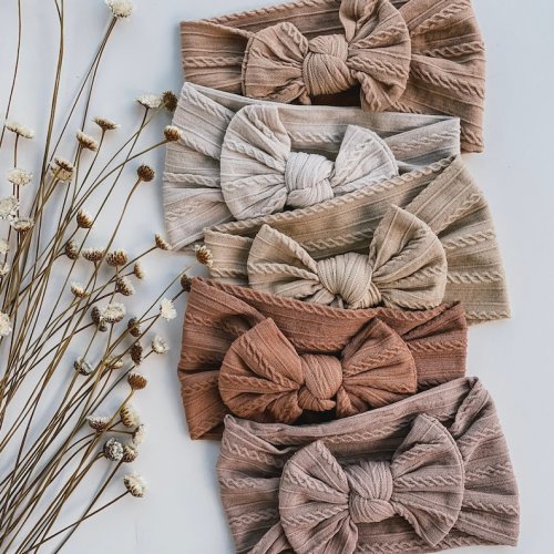 Baby Headbands Earth Tone Bows Girls Hair Bows Baby Bows - Etsy