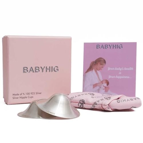 The Orginal Silver Nursing Cups – Silver Nipple Shields for Breastfeeding - Nipple Guards Protector for Breastfeeding - Nipple Shields for Nursing Newborn – Nickel Free – 925 Silver