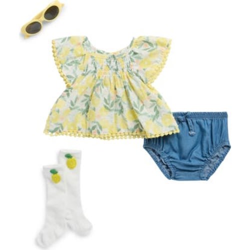 Rachel Zoe 4-Piece Flutter Sleeve, Bloomers & Accessories Set | Nordstromrack