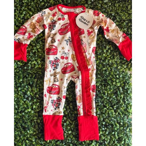 Ka Chow & Cherries Ruffle Zippy