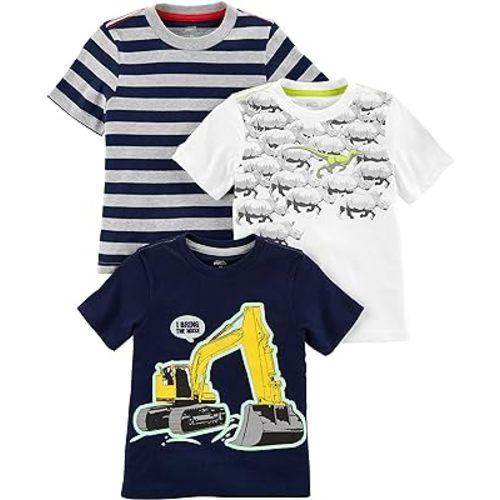 Simple Joys by Carter's Baby Boys' 3-Pack Short-Sleeve Tee Shirts
