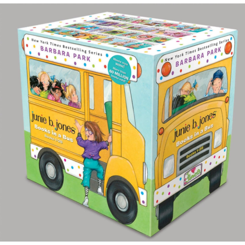 Junie B. Jones Books in a Bus 28-Book Boxed Set: The Complete Collection: Books 1-28