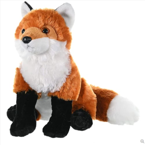 Wild Republic Cuddlekins Red Fox Stuffed Animal, 12"