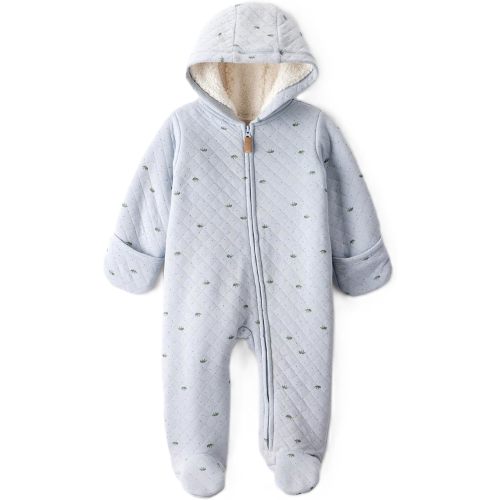 Carter's Baby Girls' and Baby Boys' Newborn-9M Hooded Quilted Pram Sleep & Play