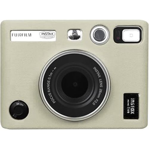 MUZIRI KINOKOO Mini EVO Case Silicone Protective Case - Light Weight Soft Rubber Easy Carrying Case - Compatible for Fuji Instax Mini EVO Instant Camera - White