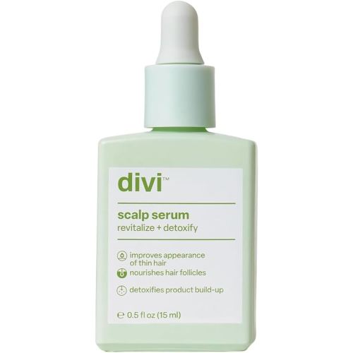 Divi Scalp Serum for Thinning Hair Clinically Tested, Non-Greasy Formula with Amino Acids, Caffeine & Rosemary Oil Promotes Healthy Scalp & Fuller-Looking Hair, Reduces Oil & Product Buildup