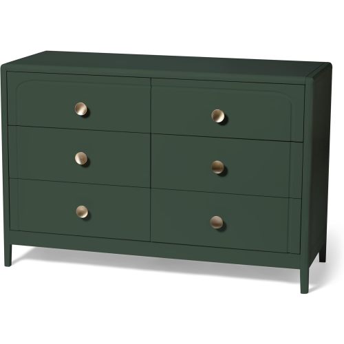 Little Seeds Briar 6-Drawer Dresser, Bottle Green
