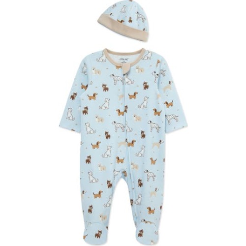 Dog Show Cotton Footie & Hat Set, 3M
