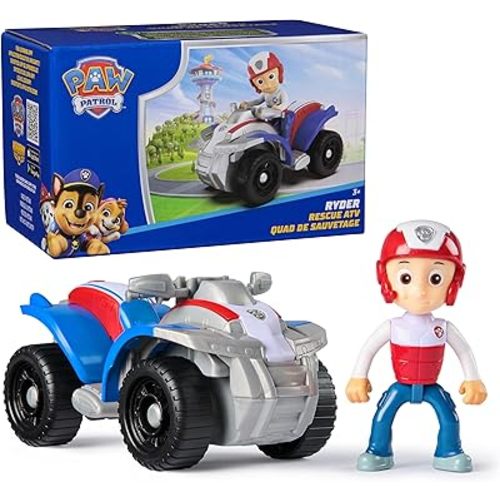 Paw Patrol, Ryder’s ATV Toy Vehicle with Collectible Action Figure, Sustainably Minded Kids Toys for Boys & Girls Ages 3 and Up