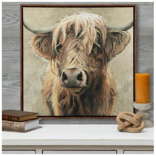 Highland Cow Canvas Wall Decor