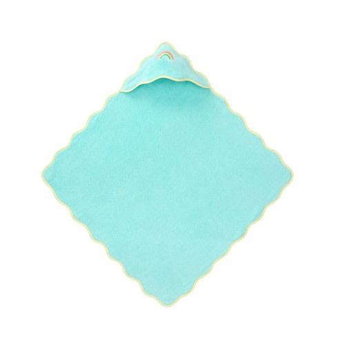 Stoney Clover Lane Rainbow Scallop Baby Hooded Towel