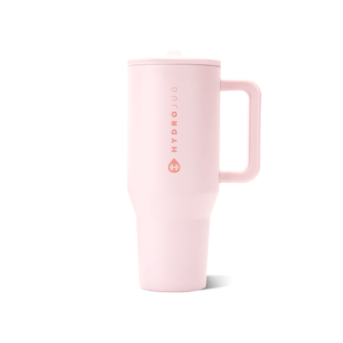 HydroJug Traveler 40oz | All-Day Insulated Tumbler with Handle – Pink Sand | HydroJug