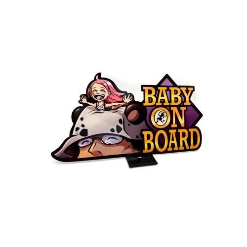 Bonney Baby on Board Sticker High Quality Waterproof UV Resistant Car Laptop Pirate op Anime Manga Character Cute Family Kawaii Peeker Decal