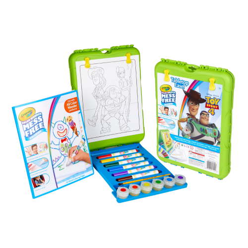 Crayola Color wonder Toy Story 4 Travel Easel With 30 Bonus pages, Full size color wonder markers and paints!