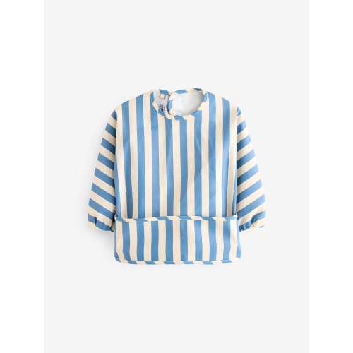 Blue Weaning And Feeding Sleeved Bib