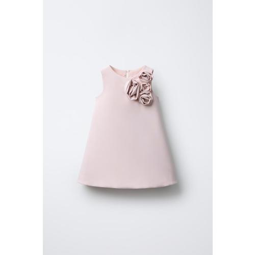 3D FLORAL DRESS - Light pink | ZARA United States