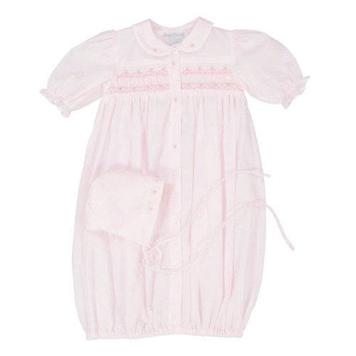 Ribbon Smocked Take Me Home Gown with Hat | Feltman Brothers
