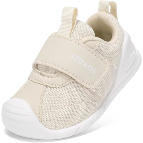 Baby Shoes Wide Toe Box Infant Boy Girl First Walker Shoe Toddler Crib Barefoot Sneakers Non-Slip Sole Soft Breathable Mesh Lightweight Walking Indoor Newborn Chubby Babies 6 9 12 18 24 Months
