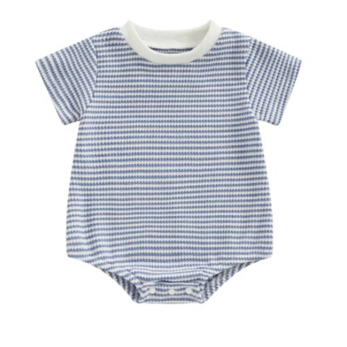 SAMUEL Waffle Knit Onesie - Hazel & Bo