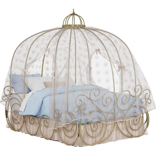 Disney Princess 4 Pc Royal Gold Metal Full Carriage Bed